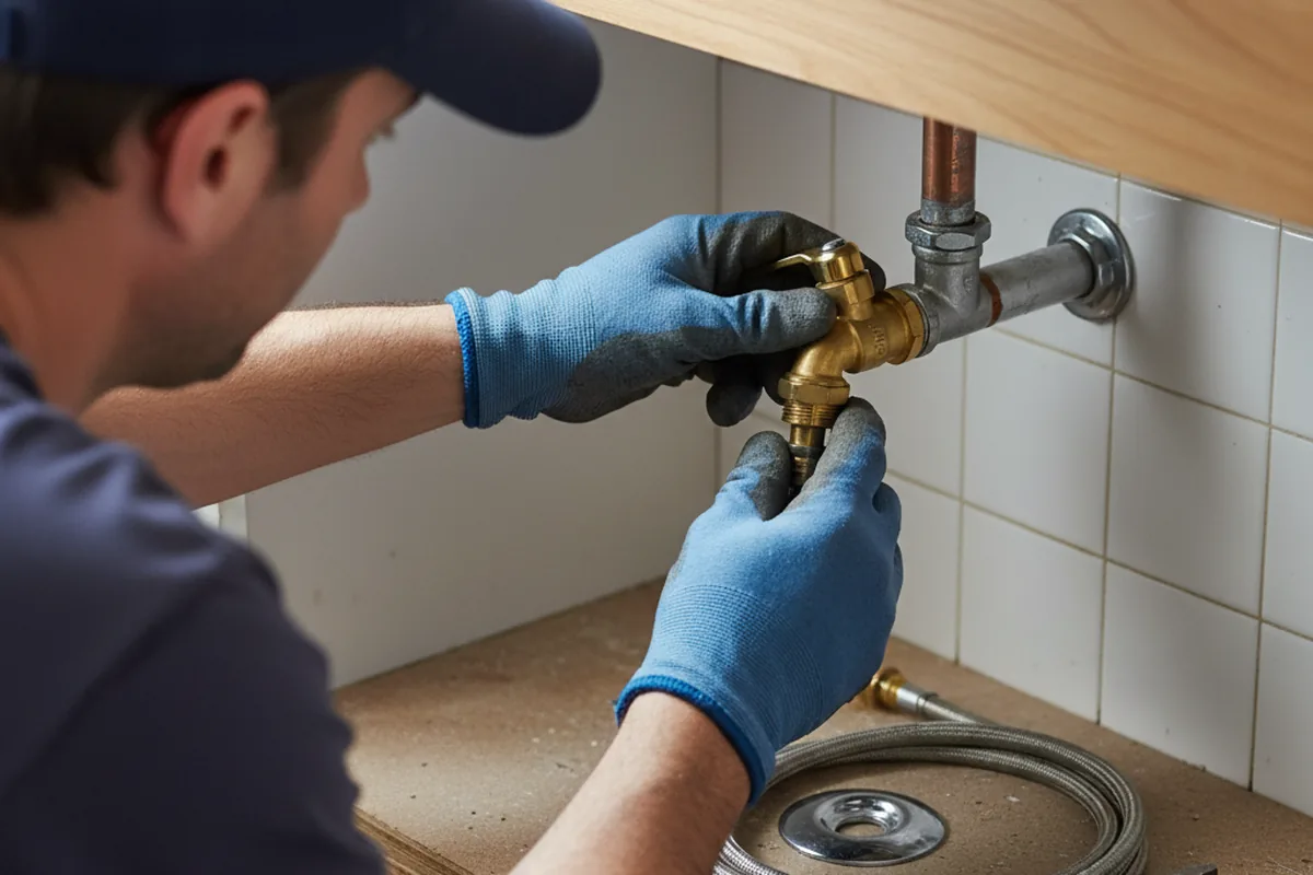 Shutoff valve and fitting work during Repiping in Pebble Beach
